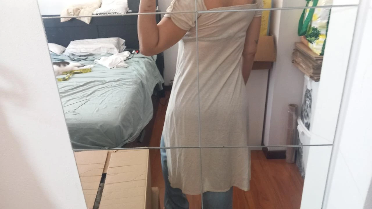 Haut en lin beige Zara taille S/M | Top bege – photo 10